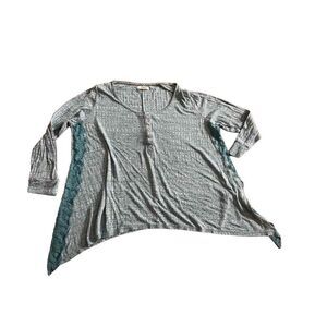 ‎belle du jour teal blue blouse